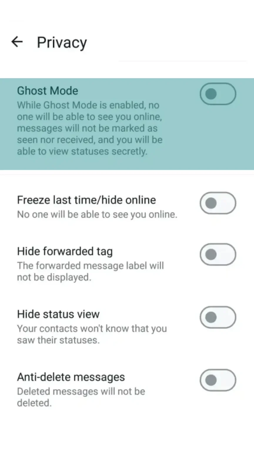GB WhatsApp Customization